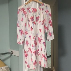 Silk Floral Dress